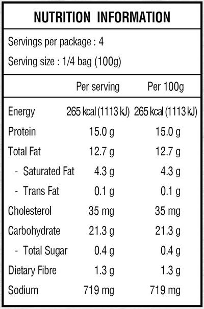 Hot & Spicy Chicken Popcorn 400g